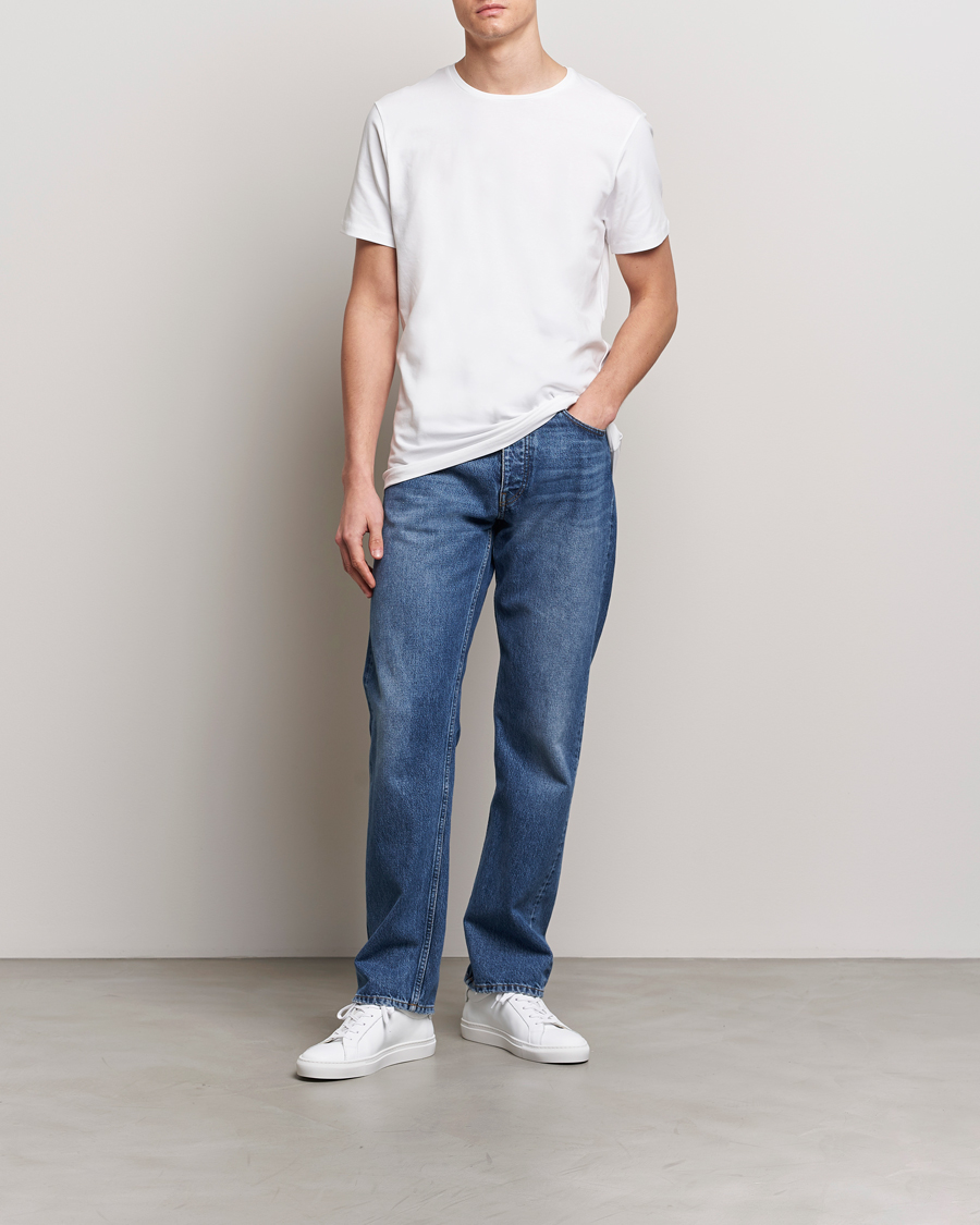 Herr | T-Shirts | Bread & Boxers | 2-Pack Crew Neck Tee White