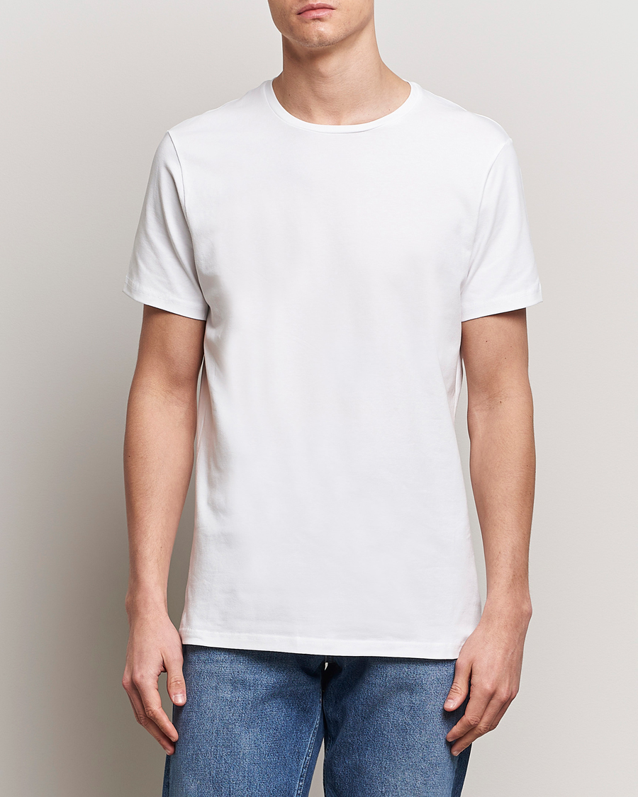 Herr | Loungewear | Bread & Boxers | 2-Pack Crew Neck Tee White