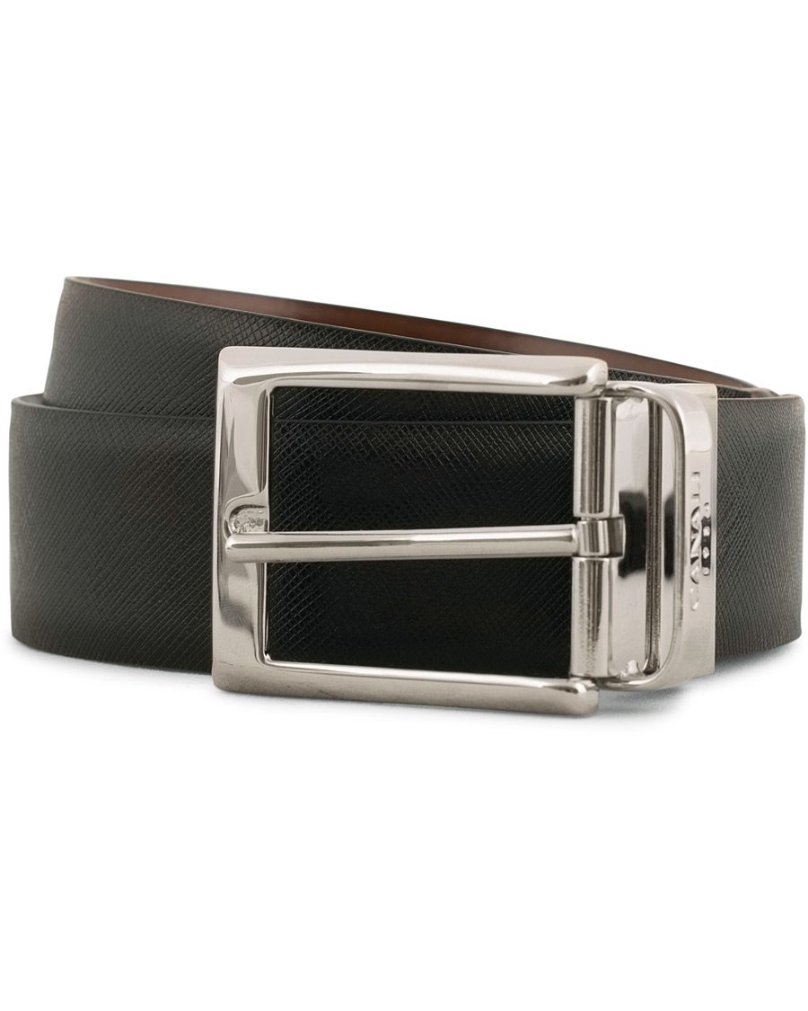 Herr | Canali Reversible Belt Cognac/Black | Canali | Reversible Belt Cognac/Black