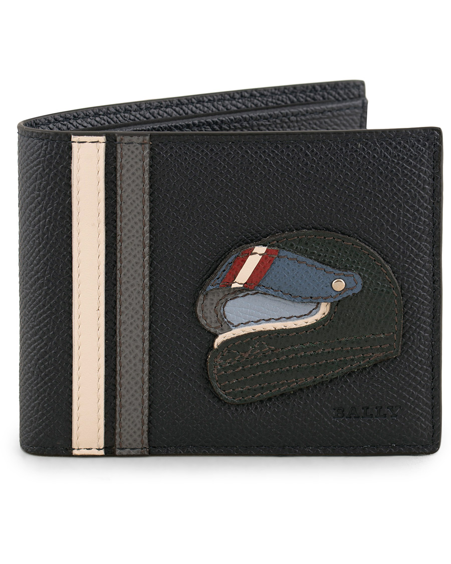 Herr | Bally Bevye Leather Detail Wallet Blue | Bally | Bevye Leather Detail Wallet Blue