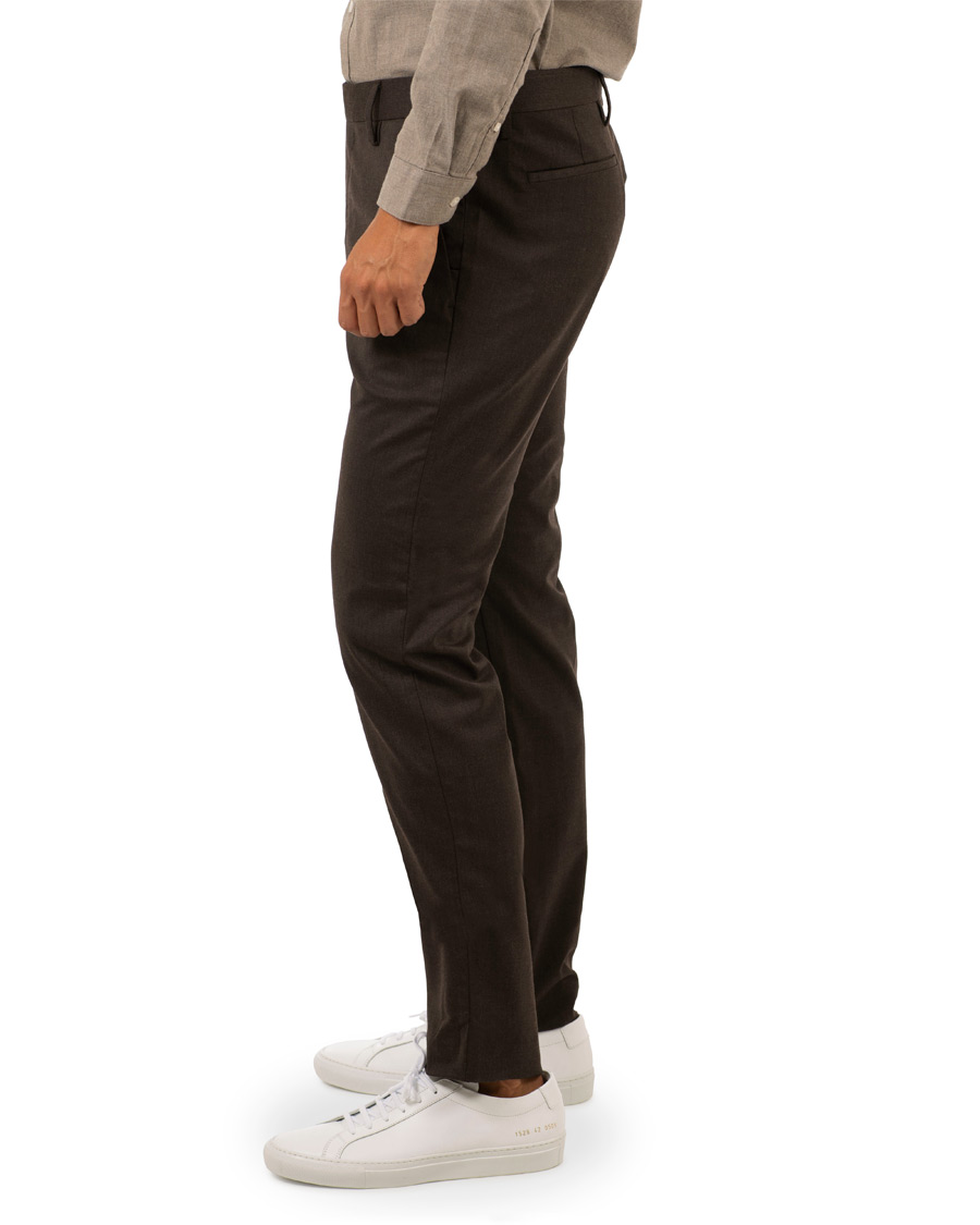 Herr | Byxor | NN07 | New Theo 1249 Wool Trousers Brown