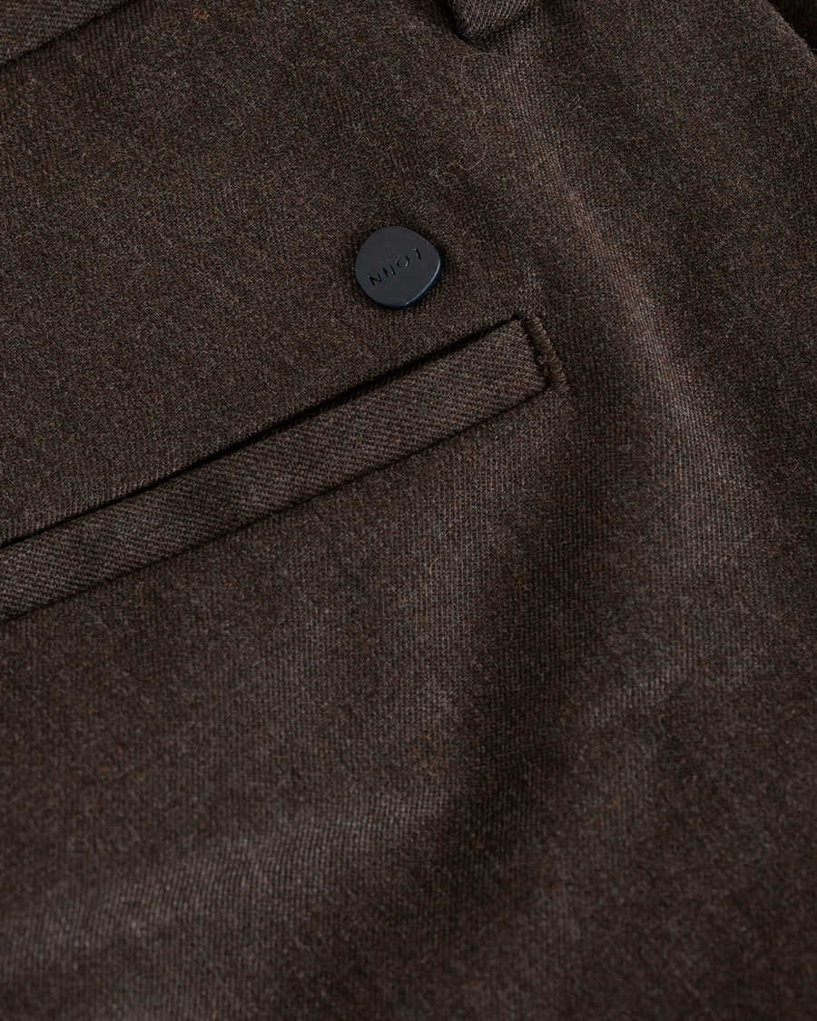 Herr | Byxor | NN07 | New Theo 1249 Wool Trousers Brown