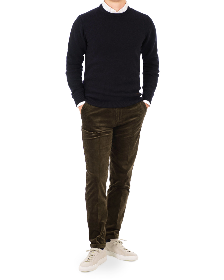 Herr | Byxor | NN07 | Soho Corduroy Trousers Green