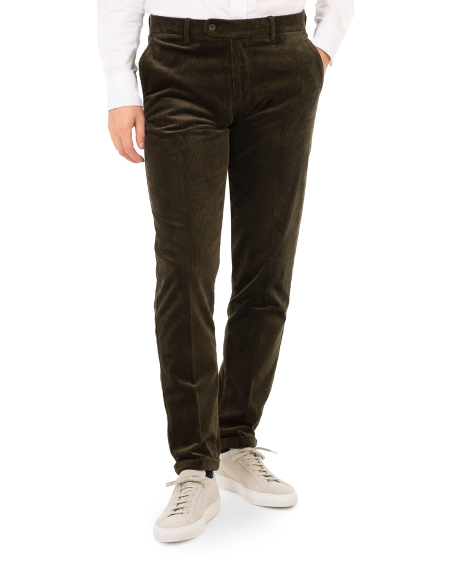 Herr | Byxor | NN07 | Soho Corduroy Trousers Green