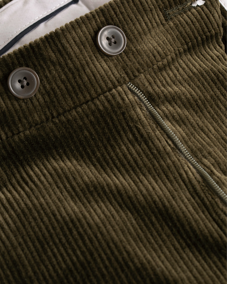 Herr | Byxor | NN07 | Soho Corduroy Trousers Green