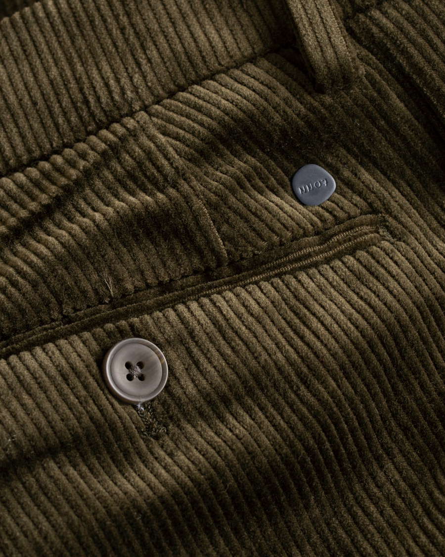 Herr | Byxor | NN07 | Soho Corduroy Trousers Green