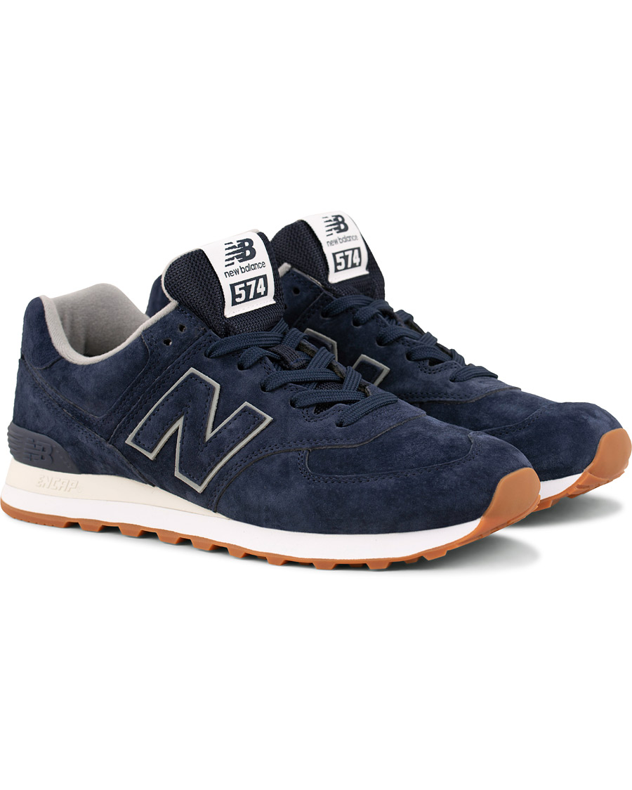 Herr | New Balance 574 Running Sneaker Navy Suede | New Balance | 574 Running Sneaker Navy Suede