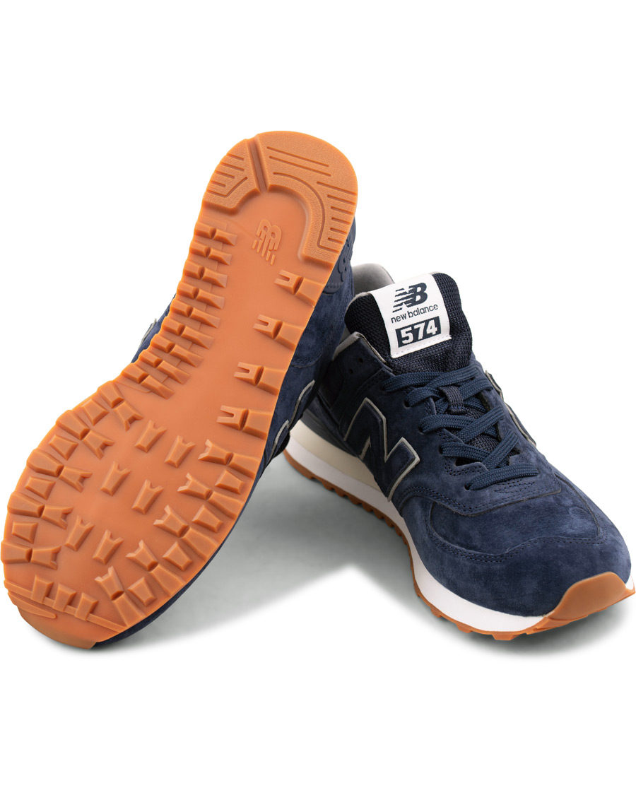 Herr | New Balance 574 Running Sneaker Navy Suede | New Balance | 574 Running Sneaker Navy Suede