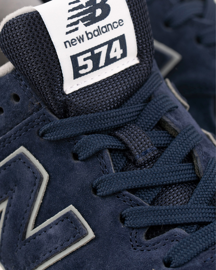 Herr | New Balance 574 Running Sneaker Navy Suede | New Balance | 574 Running Sneaker Navy Suede