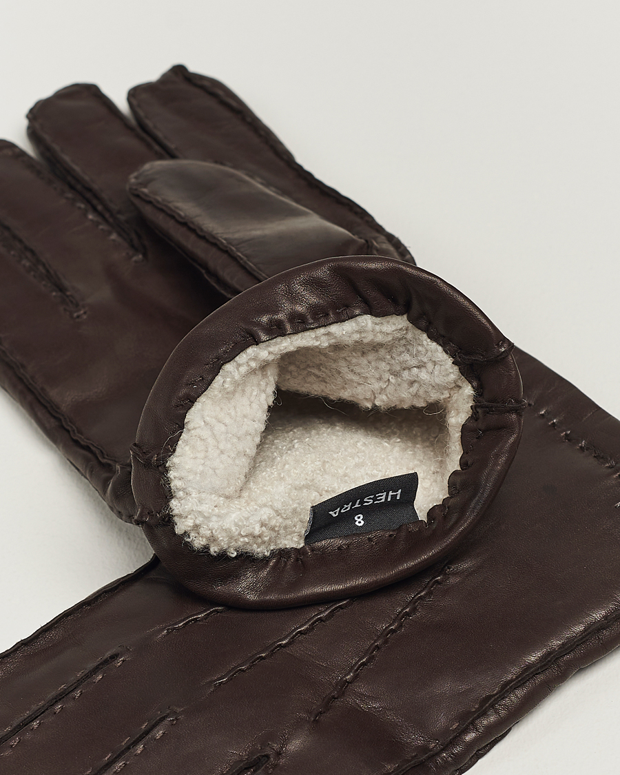 Herr | Accessoarer | Hestra | George Lambskin Hairsheep Glove Espresso