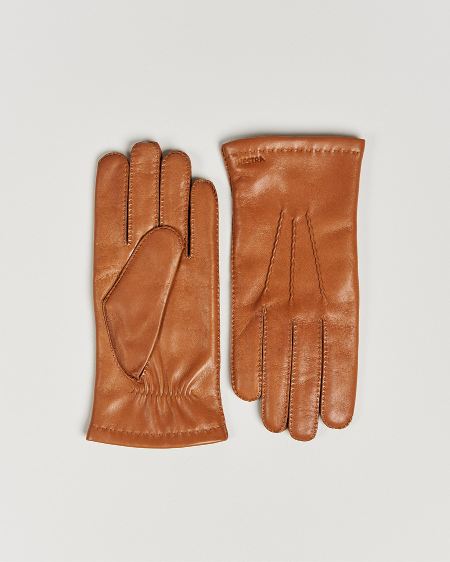Herr |  | Hestra | Edward Wool Liner Glove Cognac