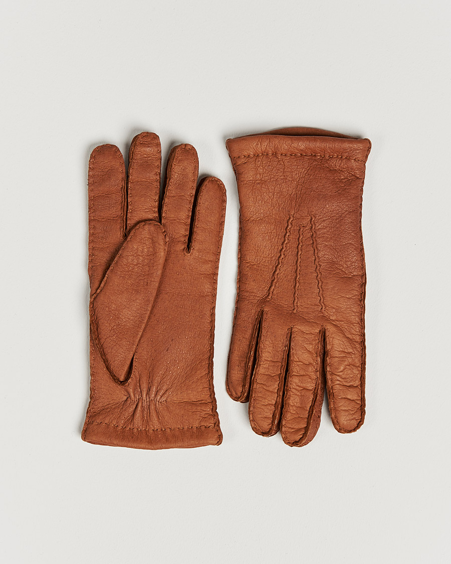 Herr | Hestra Peccary Handsewn Cashmere Glove Cork | Hestra | Peccary Handsewn Cashmere Glove Cork