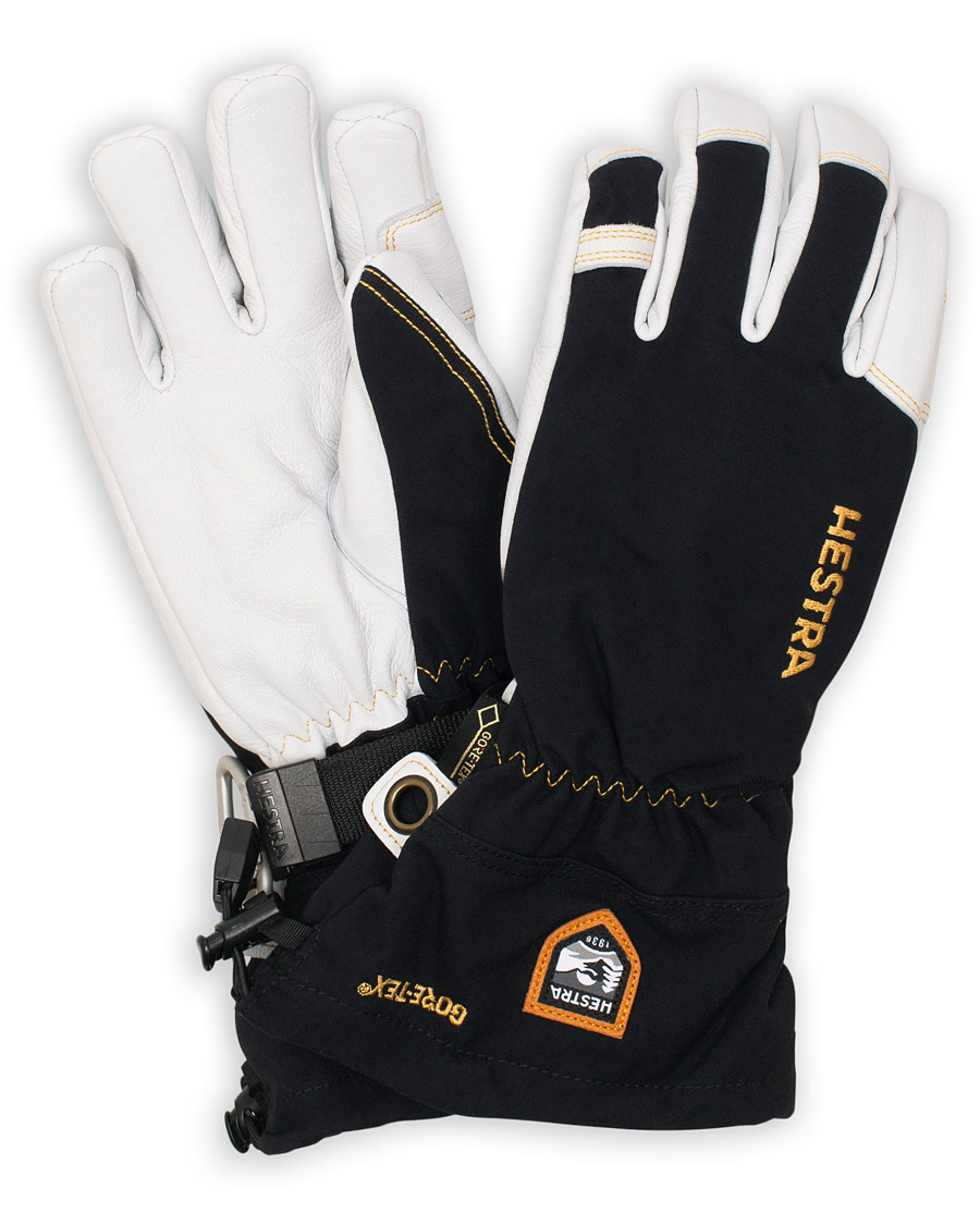 Herr | Hestra Army Leather GORE-TEX® Glove Black/White | Hestra | Army Leather GORE-TEX® Glove Black/White