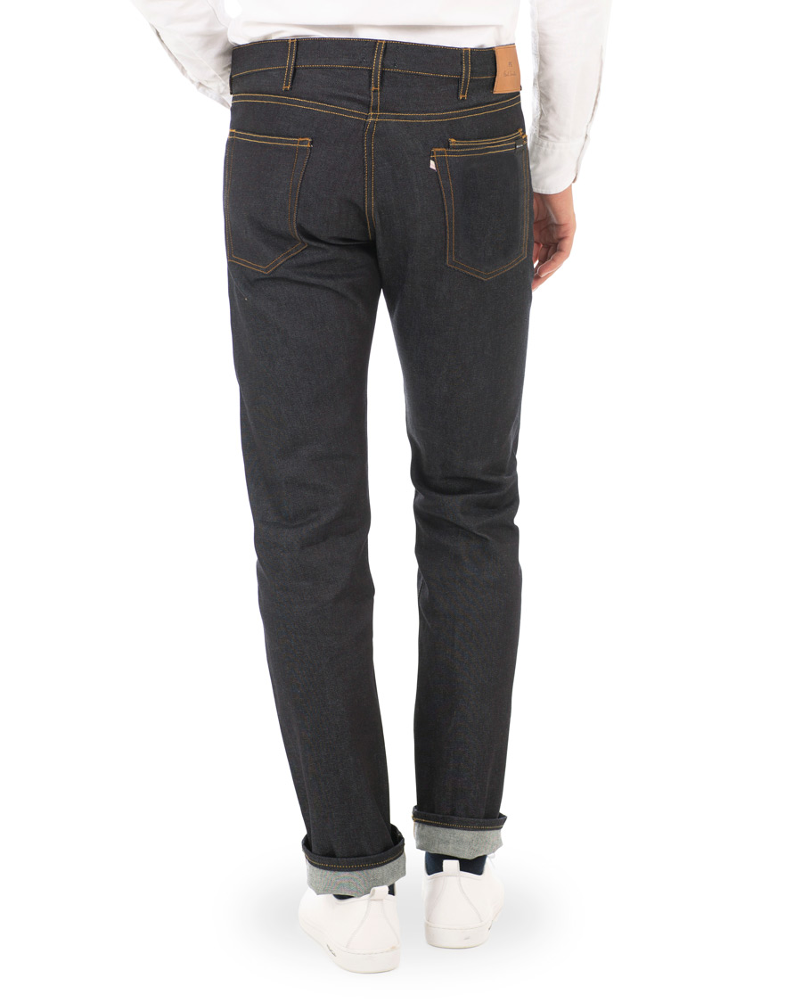 Herr | Jeans | PS Paul Smith | Tapered Fit Pink Selvage Jeans Dark Blue