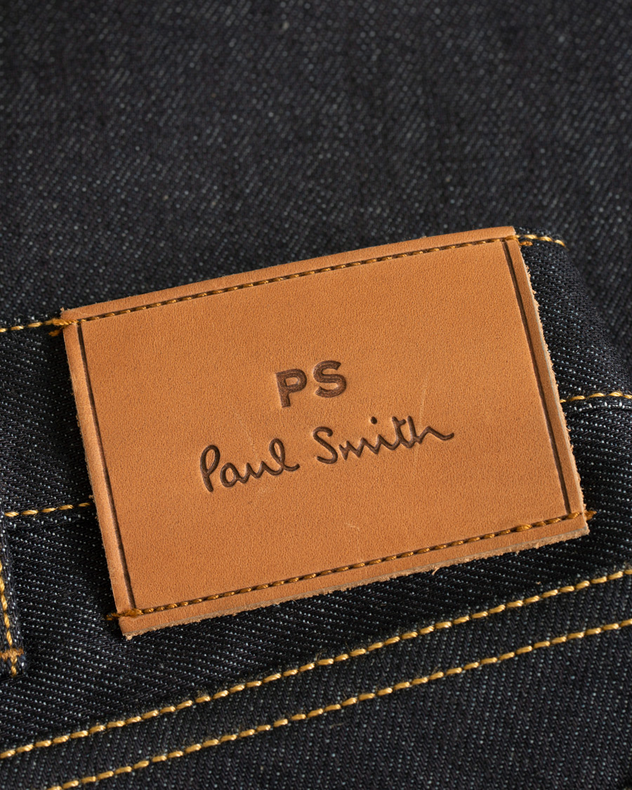 Herr | Jeans | PS Paul Smith | Tapered Fit Pink Selvage Jeans Dark Blue