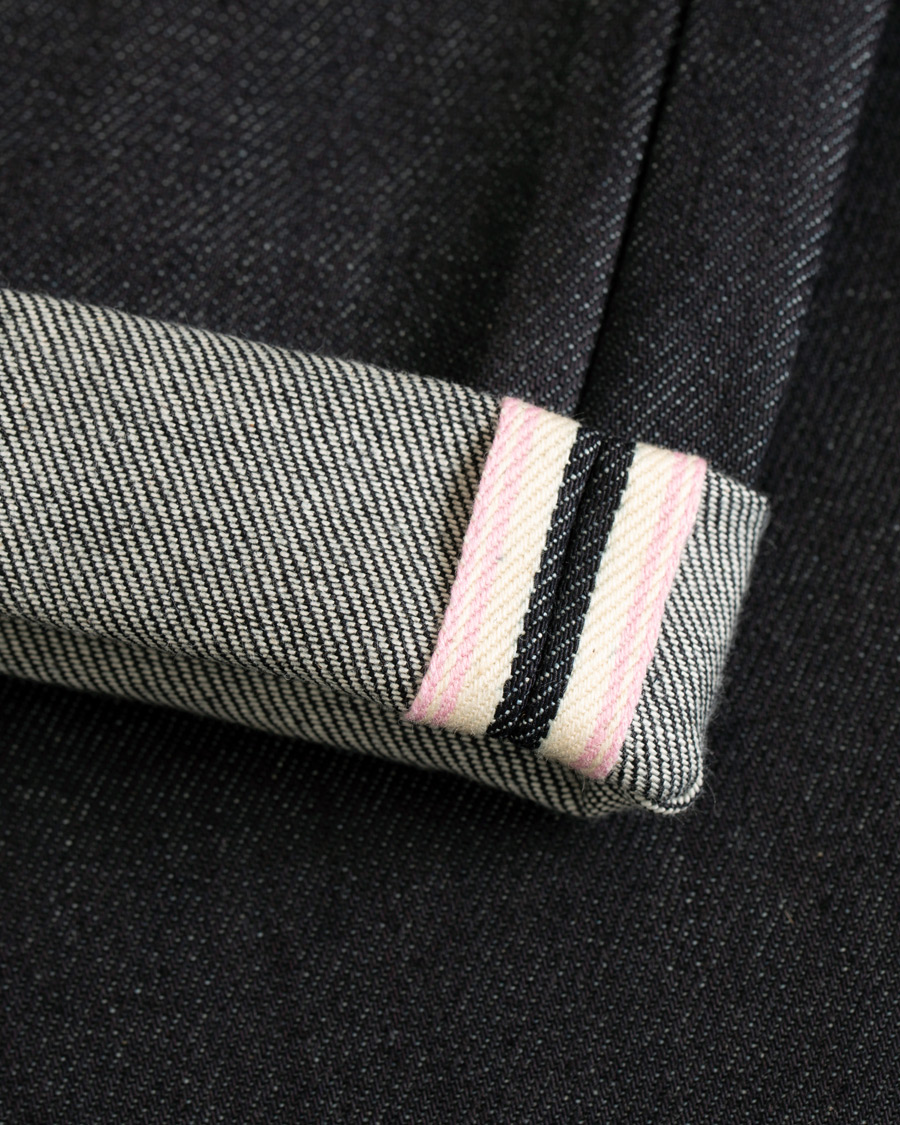 Herr | Jeans | PS Paul Smith | Tapered Fit Pink Selvage Jeans Dark Blue