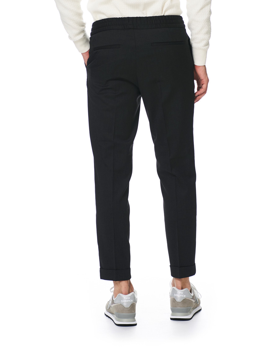 Herr | Byxor | Filippa K | Terry Gabardine Cropped Turn Up Trousers Antracite