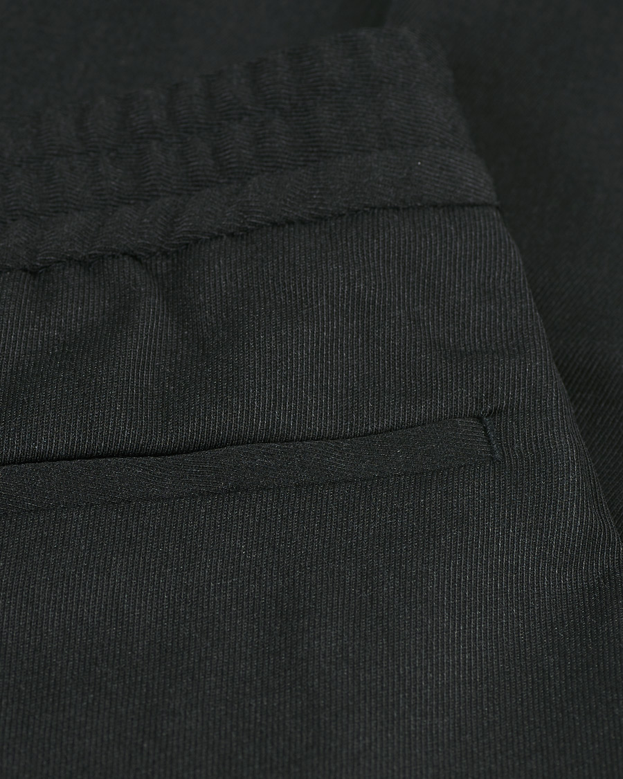Herr | Byxor | Filippa K | Terry Gabardine Cropped Turn Up Trousers Antracite