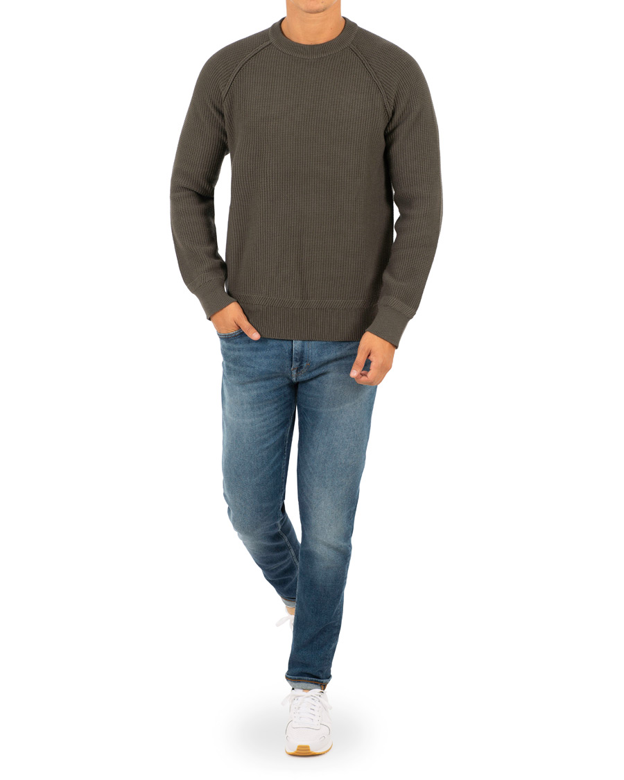 Herr | Tröjor | Filippa K | Cotton Texture R Neck Sweater Beluga