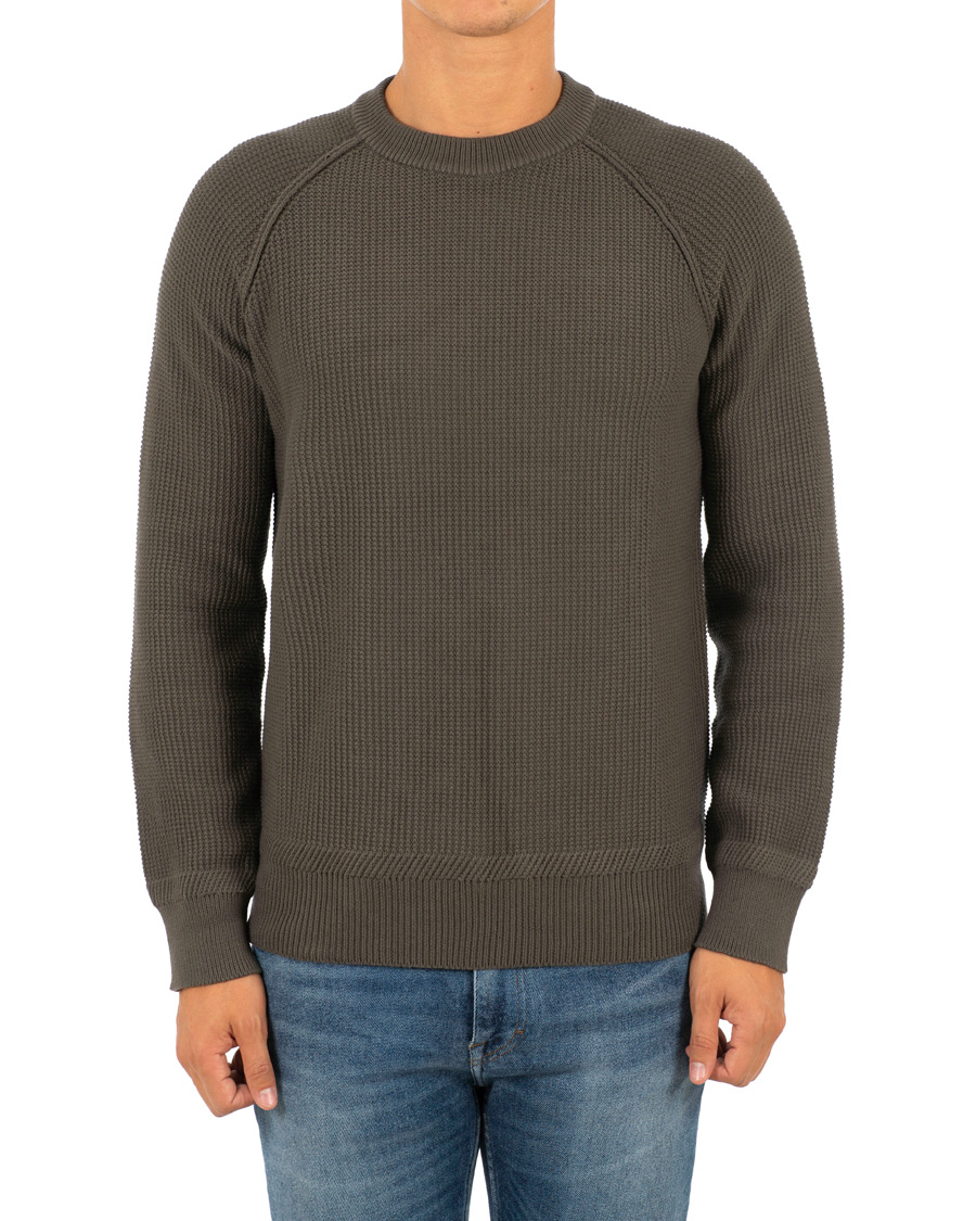 Herr | Tröjor | Filippa K | Cotton Texture R Neck Sweater Beluga