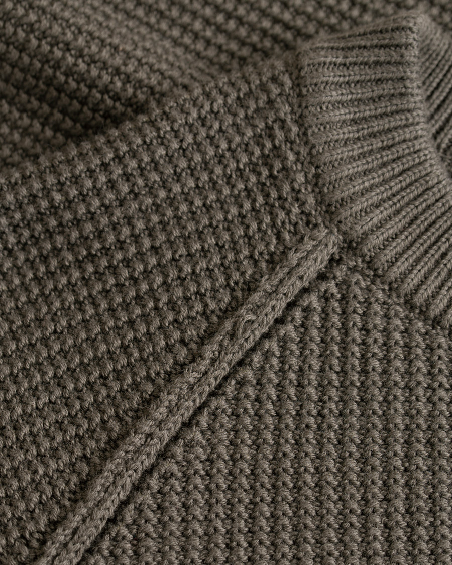 Herr | Tröjor | Filippa K | Cotton Texture R Neck Sweater Beluga