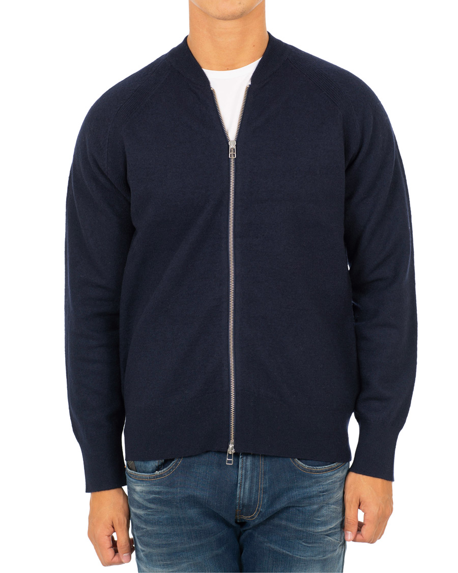 Herr | Tröjor | Filippa K | Boiled Wool Zip Jacket Hope