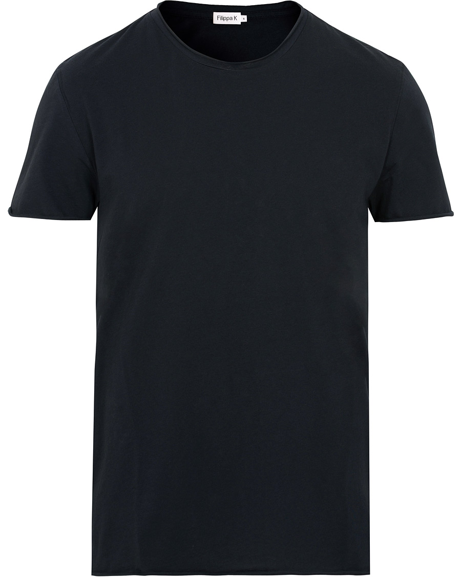 Herr | T-Shirts | Filippa K | Roll Neck Tee Navy