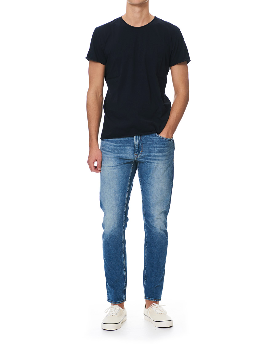 Herr | T-Shirts | Filippa K | Roll Neck Tee Navy