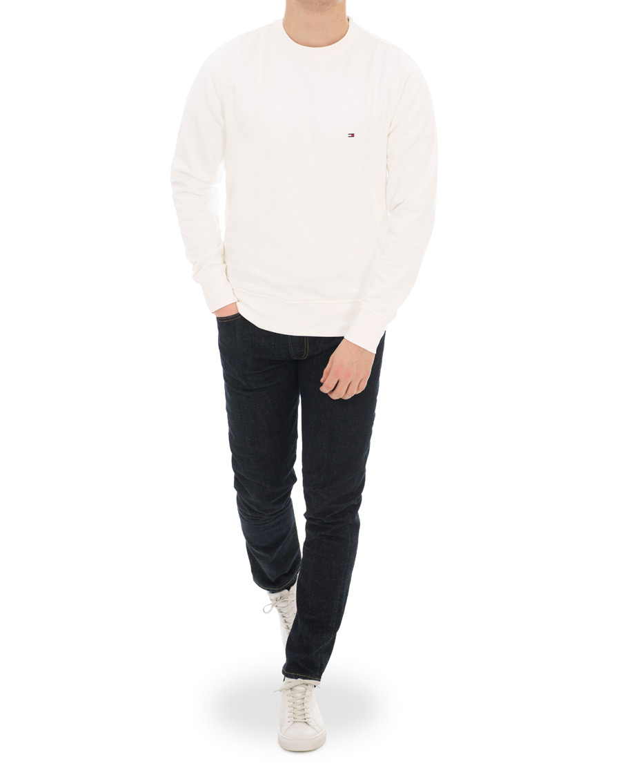 Herr | Tröjor | Tommy Hilfiger | Crew Neck Sweatshirt Whisper White