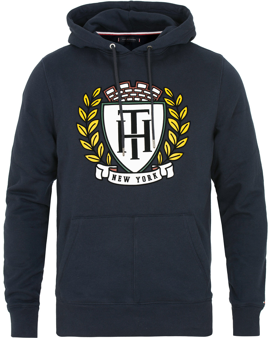 Herr | Tröjor | Tommy Hilfiger | Crest Hoodie Sky Captain