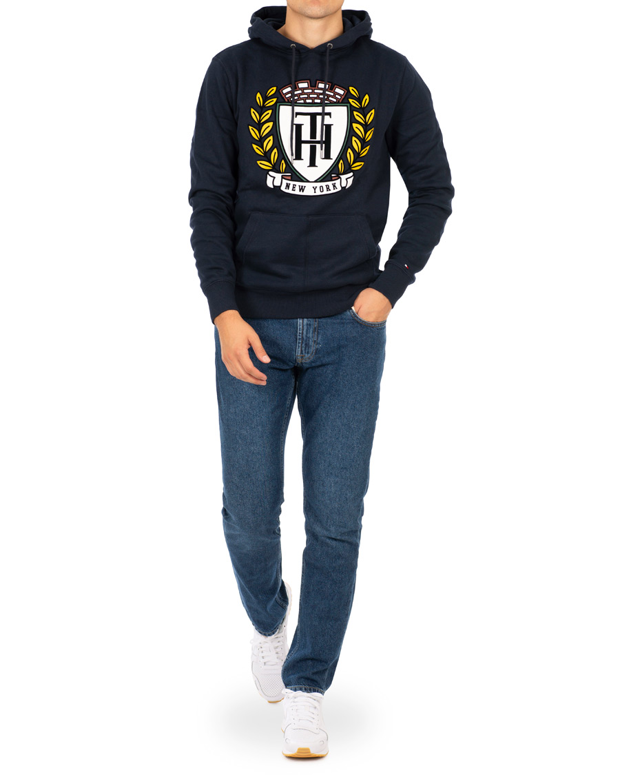 Herr | Tröjor | Tommy Hilfiger | Crest Hoodie Sky Captain