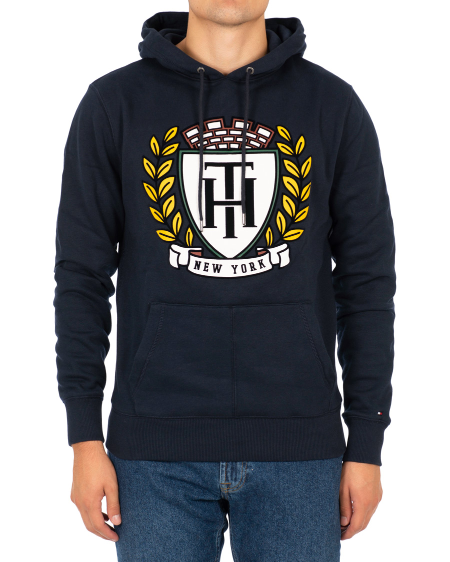Herr | Tröjor | Tommy Hilfiger | Crest Hoodie Sky Captain