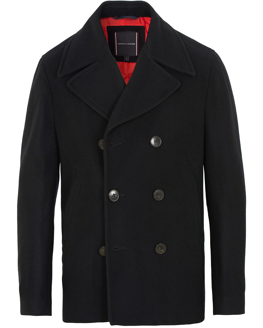 Herr | Jackor | Tommy Hilfiger | Short Peacoat Sky Captain