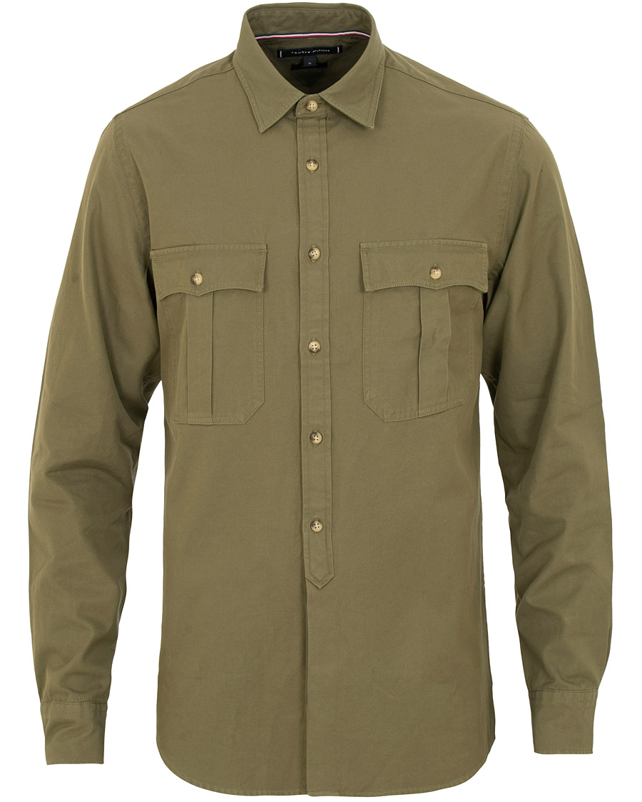 Herr | Skjortor | Tommy Hilfiger | Military Twill Shirt Dusty Olive