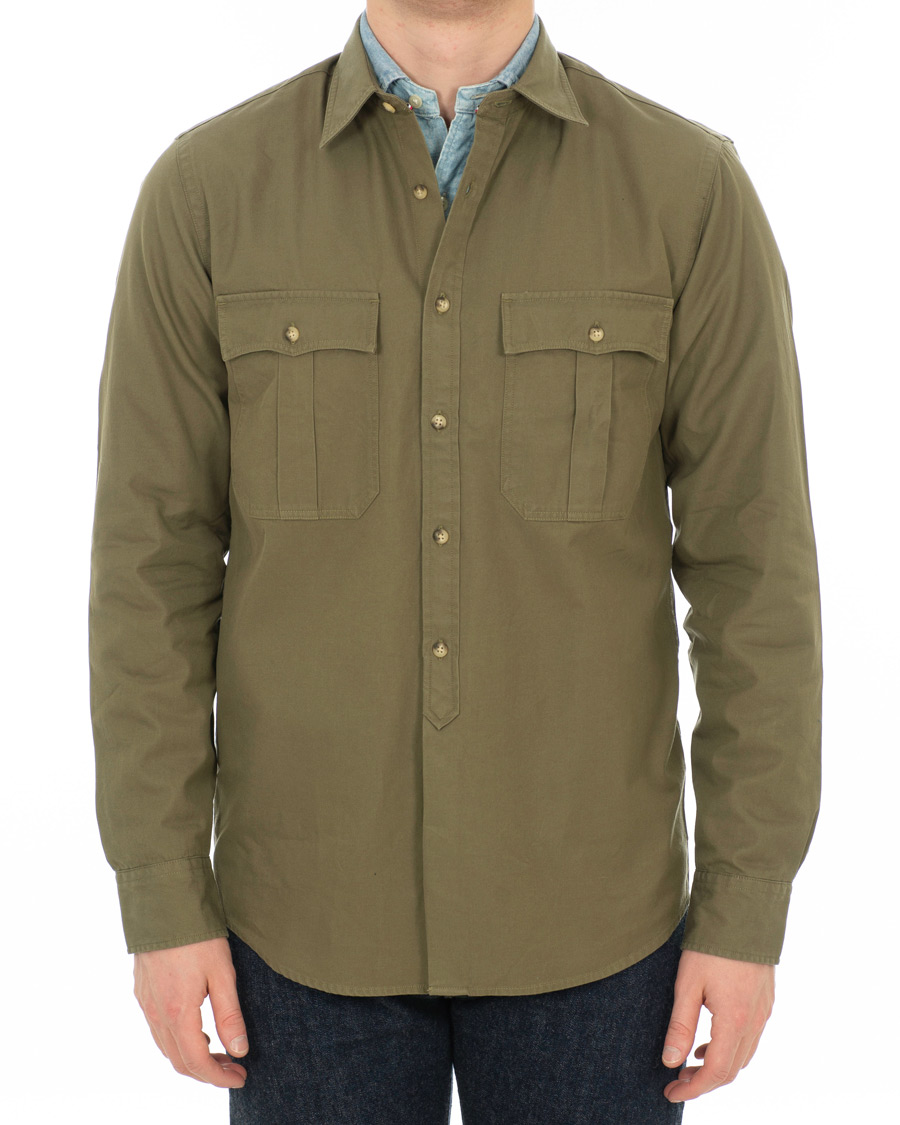 Herr | Skjortor | Tommy Hilfiger | Military Twill Shirt Dusty Olive