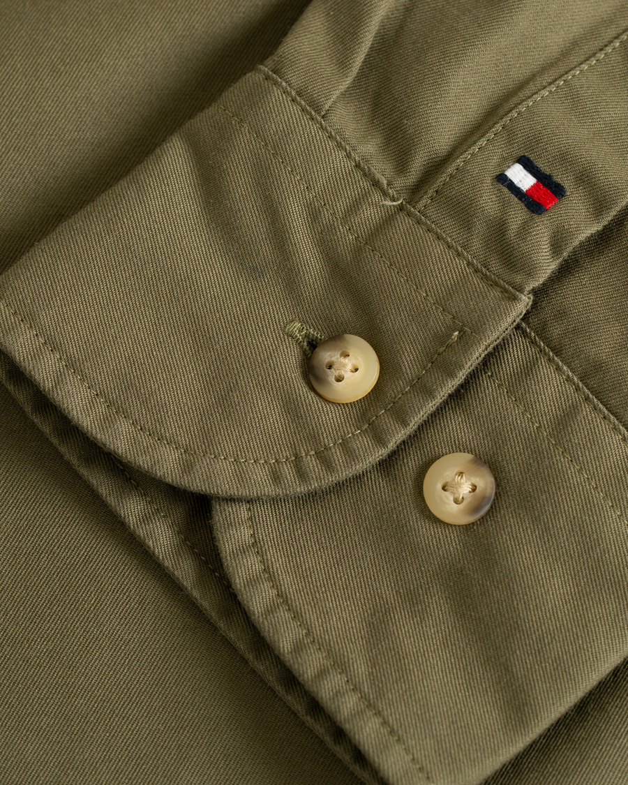 Herr | Skjortor | Tommy Hilfiger | Military Twill Shirt Dusty Olive