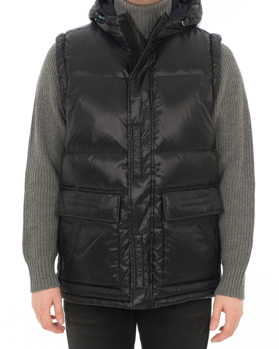 Herr | Jackor | Tommy Hilfiger | Shiny Hooded Down Jacket Jet Black