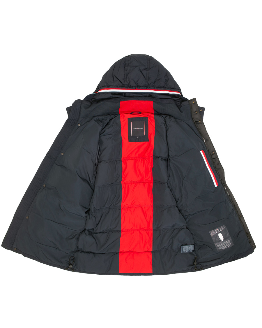 Herr | Jackor | Tommy Hilfiger | Down Hooded Jacket Sky Captain