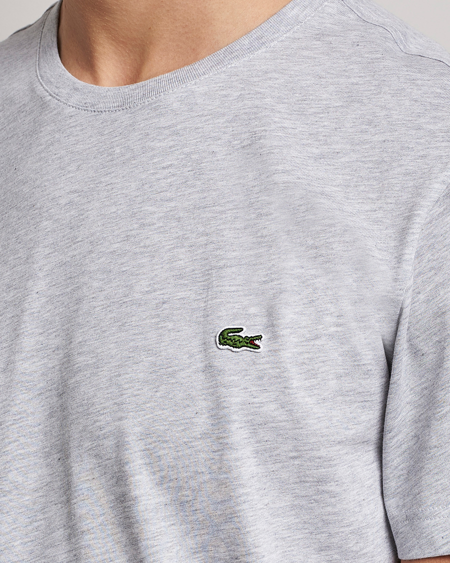 Herr | T-Shirts | Lacoste | Crew Neck T-Shirt Silver Chine