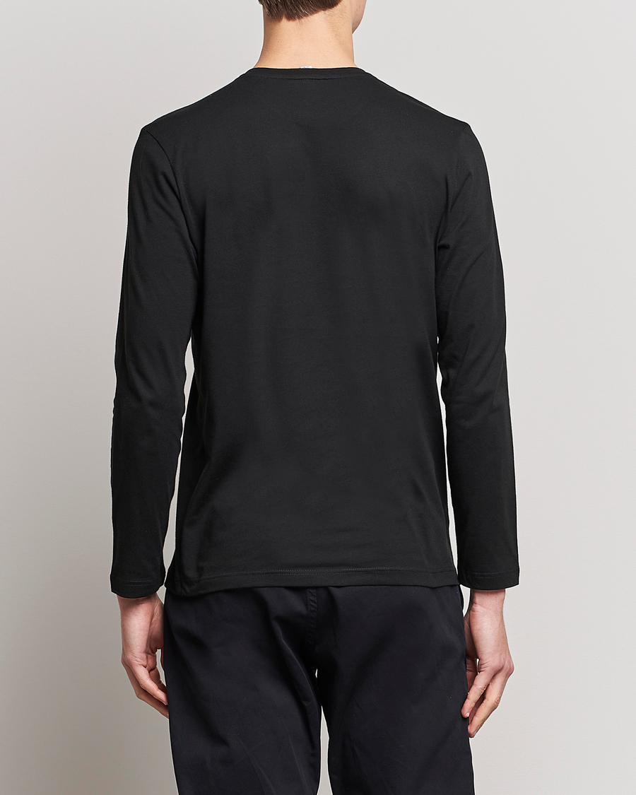 Herr | T-Shirts | Lacoste | Long Sleeve Crew Neck T-Shirt Black