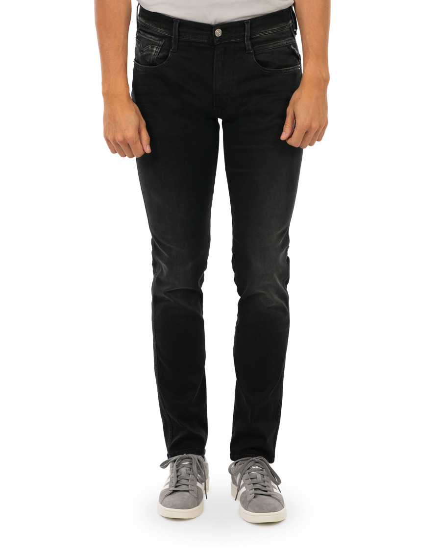 Herr | Jeans | Replay | M914 Anbass Hyperflex Jeans Washed Black