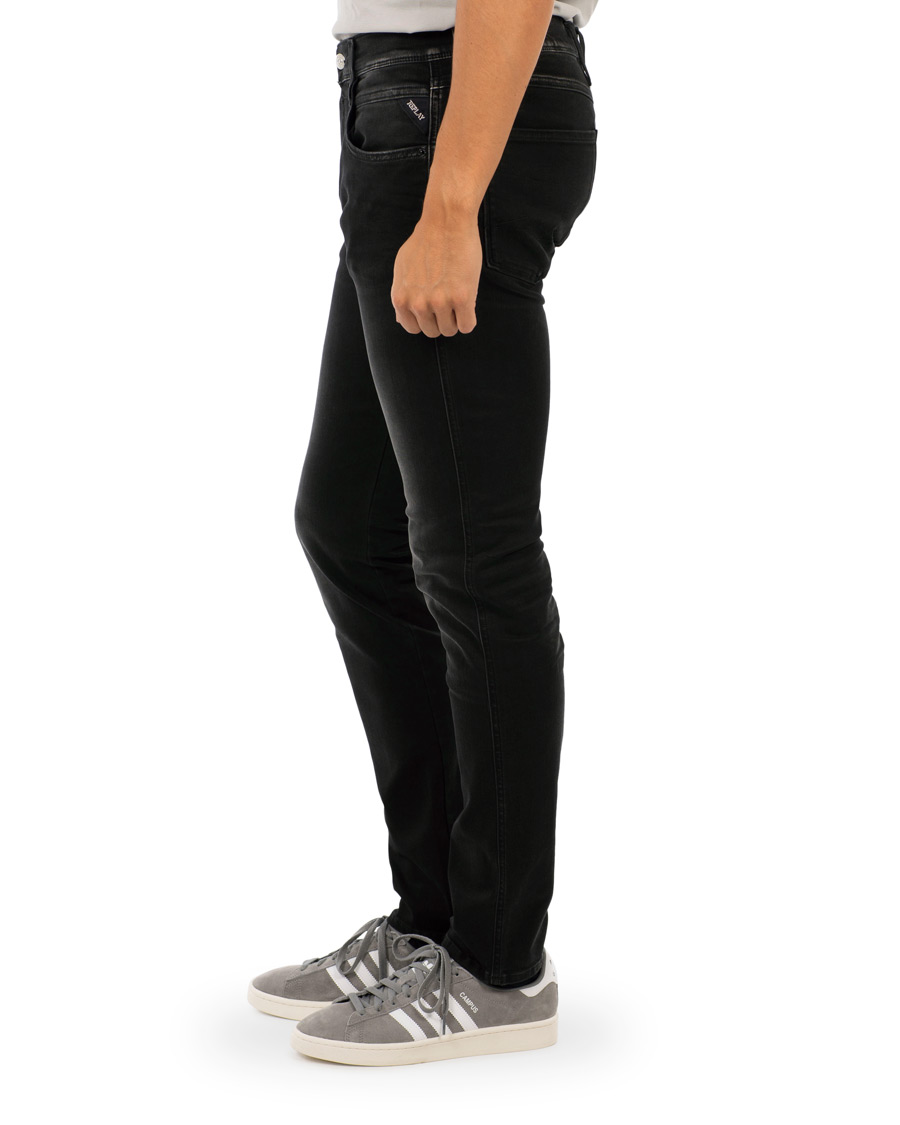 Herr | Jeans | Replay | M914 Anbass Hyperflex Jeans Washed Black