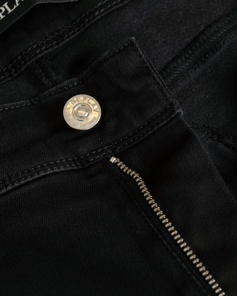 Herr | Jeans | Replay | M914 Anbass Hyperflex Jeans Washed Black