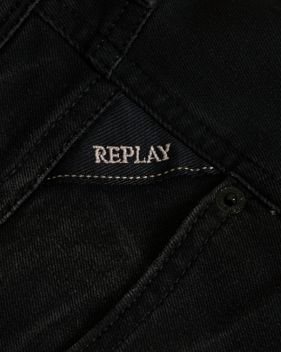 Herr | Jeans | Replay | M914 Anbass Hyperflex + Jeans Black
