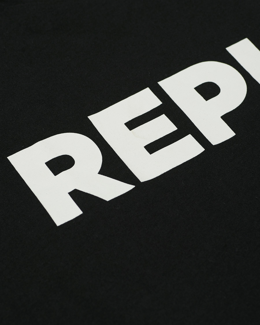 Herr | T-Shirts | Replay | Crew Neck Logo Tee Black