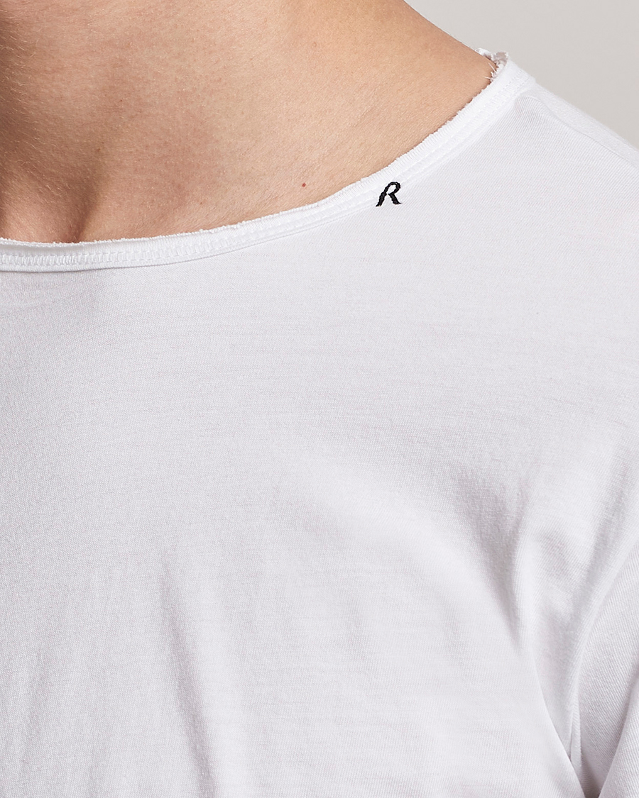 Herr | T-Shirts | Replay | Crew Neck Long Sleeve Tee White