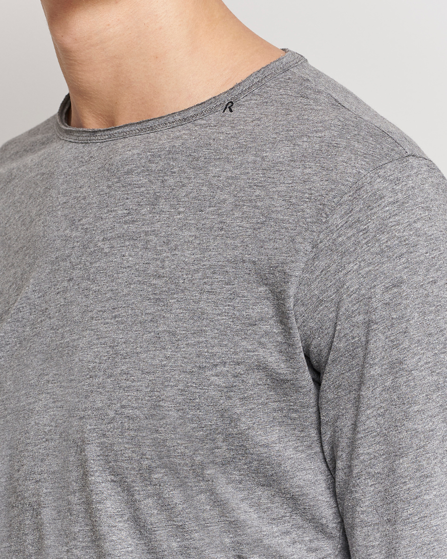 Herr | T-Shirts | Replay | Crew Neck Long Sleeve Tee Grey