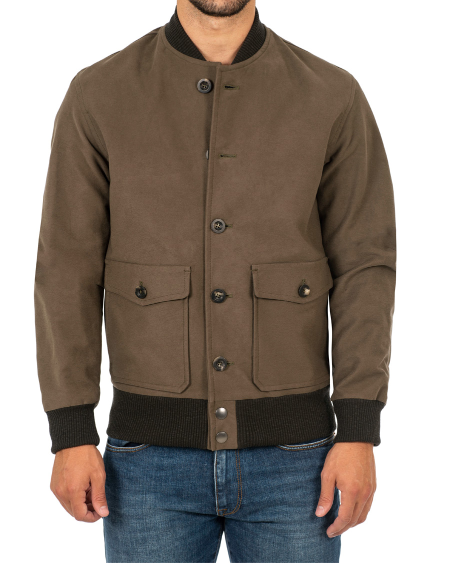 Herr | Jackor | Private White V.C. | Moleskin Bomber Jacket Lovet