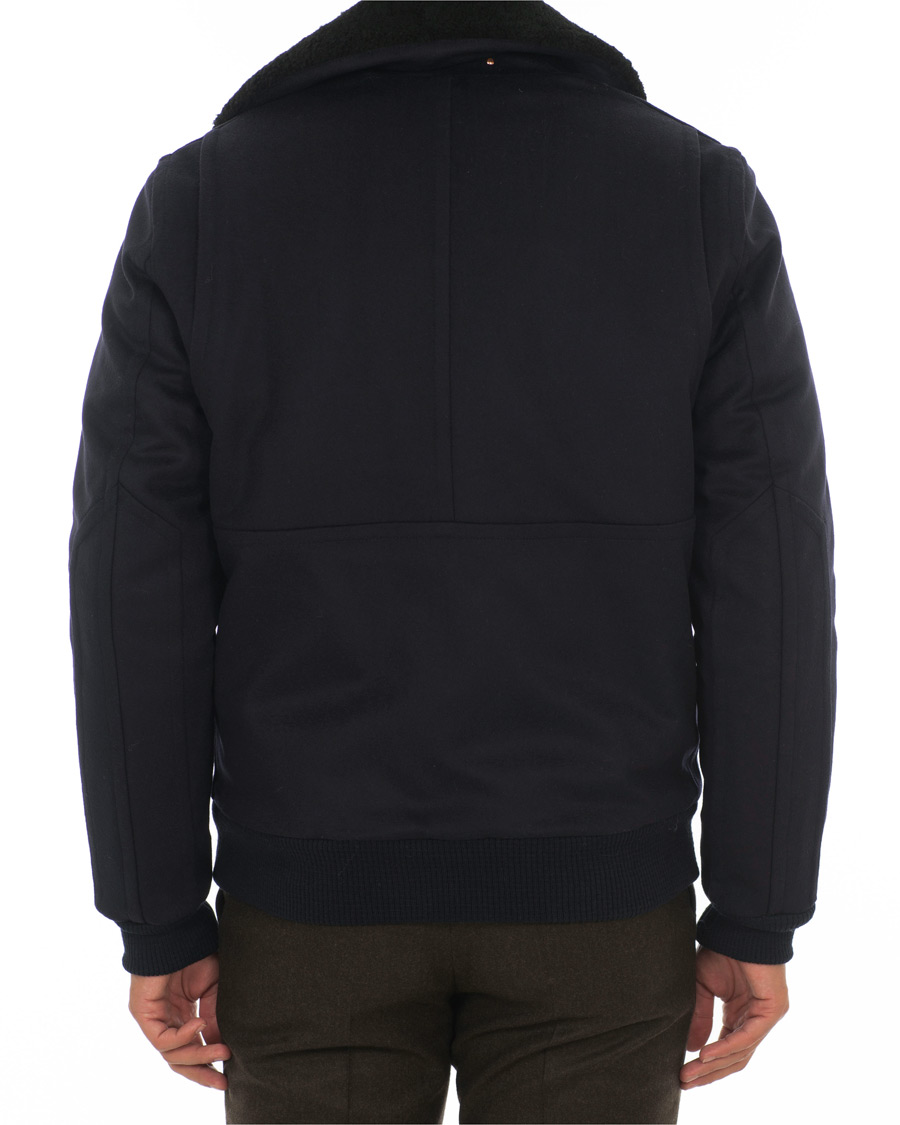 Herr | Jackor | Private White V.C. | Wool Flight Jacket Navy