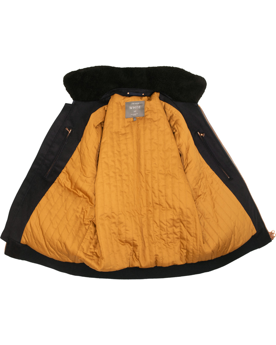 Herr | Jackor | Private White V.C. | Wool Flight Jacket Navy